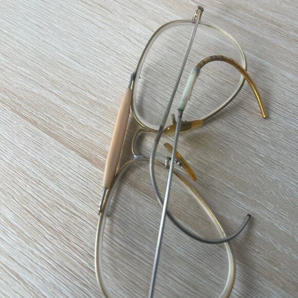 Vintage B&L Ray-Ban Outdoorsman Sunglasses READ Gold FRAMES ONLY 58-14 - Picture 5 of 6